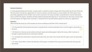 NYS Notary Public iPREP Banking 8 Q1 [upl. by Obrien]