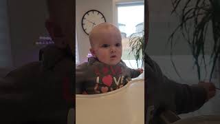 Babbling and Giggles Baby Milas Talk Show Cute Video [upl. by Yasmin]