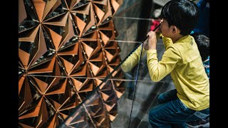 Kinetic Wall at Geneva Motor Show Interactive Kinetic Installation Temporary [upl. by Annodahs6]