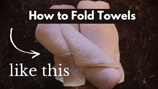 5 Beautiful Folds for Towels What Spas and Hotels Do [upl. by Secnarf]