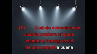 cuando volveras amor karaoke fievre loka feat panama [upl. by Rodina]