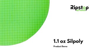 Fabric Demo  11 oz Silpoly [upl. by Pinzler163]