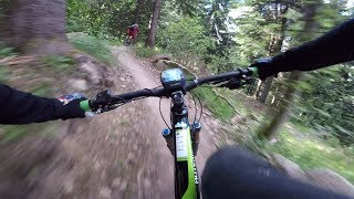 Macht EMTB Spaß Selbstversuch auf dem neuen Uphill Flow Trail im Bikepark Geisskopf mit Ebike [upl. by Shinberg986]