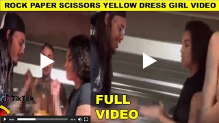 Rock Paper Scissors Video  Rock Paper Scissors Yellow Dress Girl Video Goes Viral [upl. by Amerd]