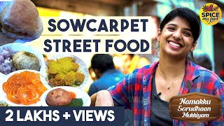 Sowcarpet Street food with Dipshi blessy  Chennai street food  Namakku Soru Dhaan Mukkiyam [upl. by Aika]