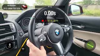 BMW F20 116i N13 136hp220hp stage1 0100 on dragy [upl. by Yznil678]