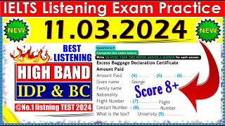 IELTS LISTENING PRACTICE TEST 2024 WITH ANSWERS  11032024 [upl. by Oinolopa]