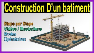 Les étapes et modes opératoires de construction dun bâtiment en Béton armé [upl. by Alliuqat]