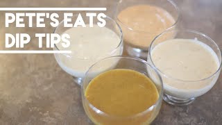 Petes Eats  Four Easy Dips [upl. by Artened]