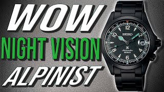 Seiko Alpinist SPB337 NIGHT VISION Limited Edition FULL REVIEW [upl. by Einaled230]