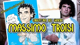 Massimo Troisi speed drawing  Caricatura by Mauro Squiz Daviddi [upl. by Needan]