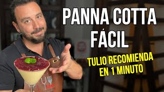 PANNA COTTA DELICIOSA  Receta Fácil  Tulio Recomienda en 1 Minuto [upl. by Nibla]