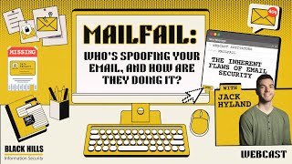 MailFail Whos Spoofing your Email and How are they Doing it livestream infosec email server [upl. by Dieball]