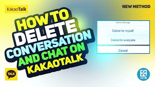 How to Delete Conversation and Chat on Kakaotalk  StepbyStep Guide [upl. by Isolt]