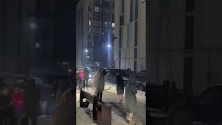 Kazakhstan Earthquake 70 magnitude In Almaty people run out into the street [upl. by Ahsiyn306]