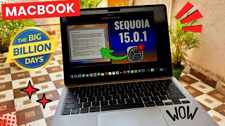 MacBook Air M2 new Update SEQUOIA 1501 Watch before Update bigbilliondayssale2024 macbookair [upl. by Hgielak108]