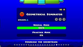 Geometrical dominator 100Geometry dash [upl. by Perseus506]