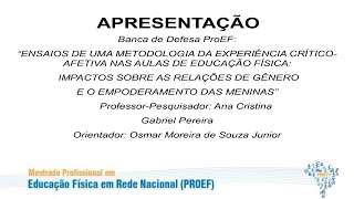 Bancas de Mestrado ProEF UFSCar Ana Cristina Gabriel Pereira  Apresentação [upl. by Sammons233]