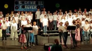 Galesville Elementary 3rd 4th and 5th grade concert Rock And Roll Forever [upl. by Aihsoek]