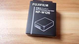 Fujifilm NPW126 Rechargeable Battery Unboxing [upl. by Frodi]