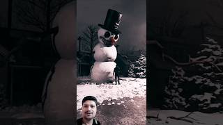 Horry🙀horror snowman frostythesnowman snow snowy christmas [upl. by Pompea]