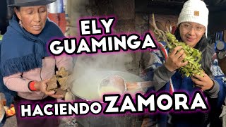 Doña Empera le enseña a hacer ZAMORA a Ely Guaminga [upl. by Areikahs]