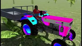 tractor driving in the jungle tractor wala video  tractor video game  tractor dikhao [upl. by Kohn]