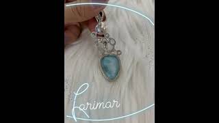 Larimar pendent 🩵 [upl. by Schmeltzer]