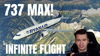 Flying The New 737 MAX IN Infinite Flight [upl. by Deach]