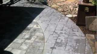 Installing pavers next to concrete Paver patio [upl. by Ahsekar]