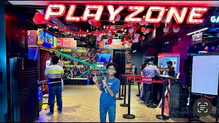 Exploring Playzone  Brookefields mall  VR shooting  Wall climbing  Laser challenge steerampdrive [upl. by Hannaoj]