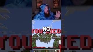 Caseoh rages at Minecraft Skywars [upl. by Luciano]