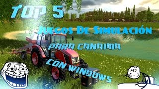 Top 5 Juegos De Simulación Para Canaima Con Windows [upl. by Domela824]