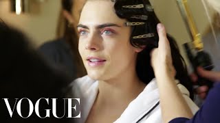 Cara Delevingne Gets Ready for the Met Gala  Vogue [upl. by Velda]