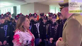 Lucia Vuolo Forza Italia in visita ai cadetti della Scuola Militare Nunziatella [upl. by Rhpotsirhc]