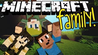 Minecraft Family 7 COW HUNTING [upl. by Eniamsaj]