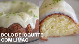 BOLO DE LIMÃO COM IOGURTE  MARAVILHOSO FOFO E SUPER FÁCIL [upl. by Lebezej]