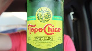 Topo Chico twist of lime mineral water review [upl. by Tuinenga]