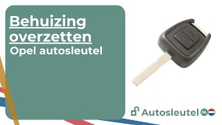 Opel Autosleutel 2 drukknoppen  behuizing vervangen [upl. by Eralcyram]