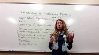 Contrastive Rhetoric Introduction [upl. by Calandra]