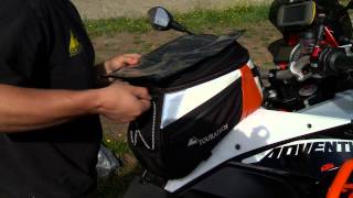 KTM 1190 Adventure Expandable Touring Tank Bag [upl. by Rozalie683]