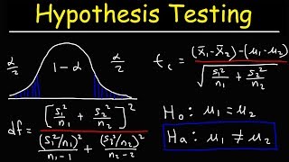 Hypothesis Testing  Difference of Two Means  Students Distribution amp Normal Distribution [upl. by Rasaec]