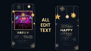 New Year Stories for After Effects 2025 [upl. by Werbel419]