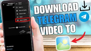 How to Easily Save Download Telegram Video to Gallery 2023  Full Guide [upl. by Alphonsine]