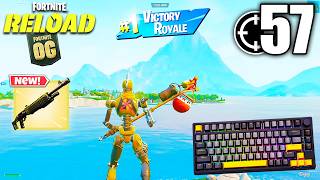 TK75HE UNBOXING  ASMR 😴 57 Kills Solo vs Squads 🏆 Satisfying Keyboard OG Fortnite Reload 540FPS 4K [upl. by Arrais741]