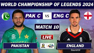 PAKISTAN vs ENGLAND MATCH 10 LIVE SCORES  PAK vs ENG LIVE  WORLD CHAMPIONSHIP OF LEGENDS  ENG [upl. by Nhguav]