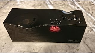 Xleader B1 2 x 5W BT Speaker review Replaceable battery FM tuner and more [upl. by Drummond]