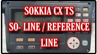 How to use Reference line or SO line function in SOKKIA CX TS  Reference line in SOKKIA TS [upl. by Aicirtan]