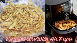 French Fries With Air Fryer without Oil By Mera Dasterkhwan MD [upl. by Aminta]