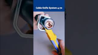 With the JOKARI Cable Knife System 470 stripping particularly thick cables is childs play [upl. by Sabas]